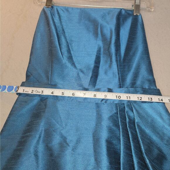 Alfred Sung Womens Size 12 Strapless Prom Dress Sample Formal Mosaic Cocktail - Picture 10 of 14